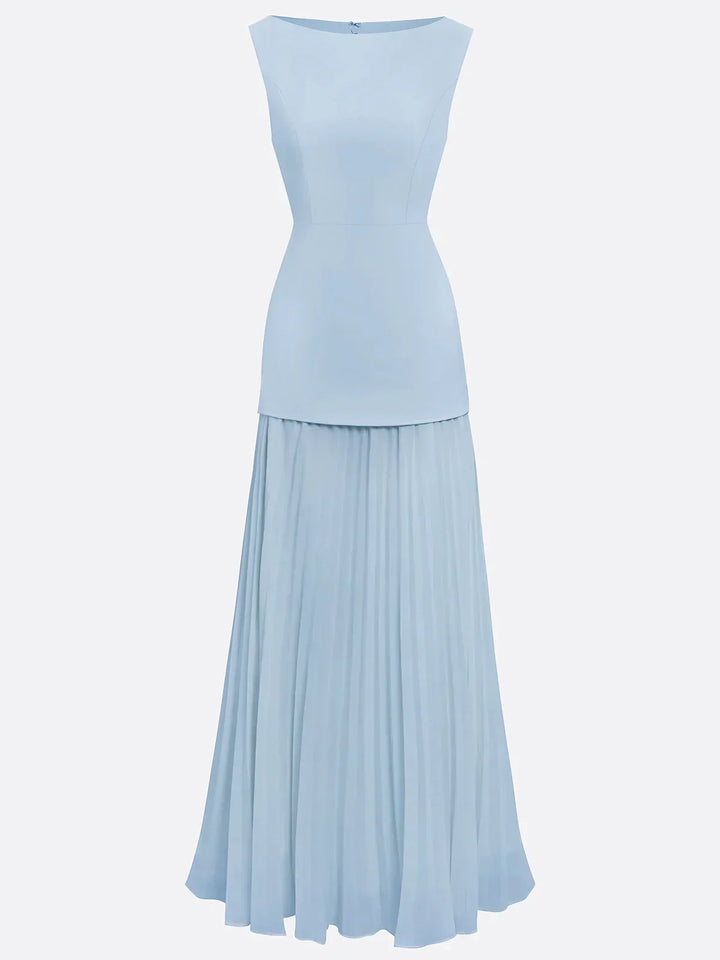 Micaela | Robe longue plissée de design