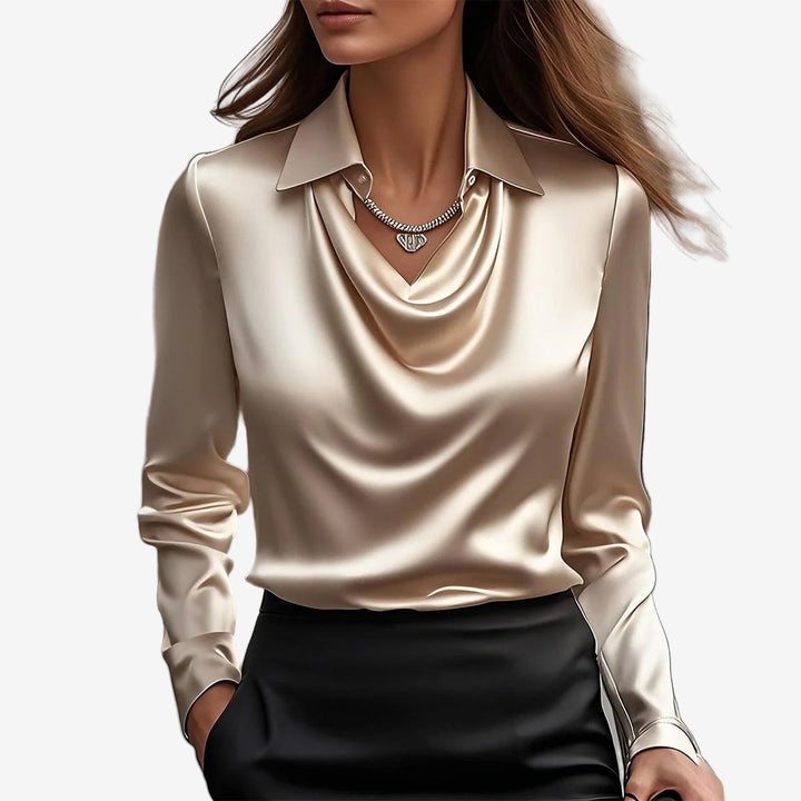 Elira™ Bluse med halstørklædekrave