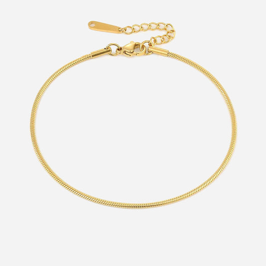 Shanileigh | Pink Ankelkæde 18K Guld
