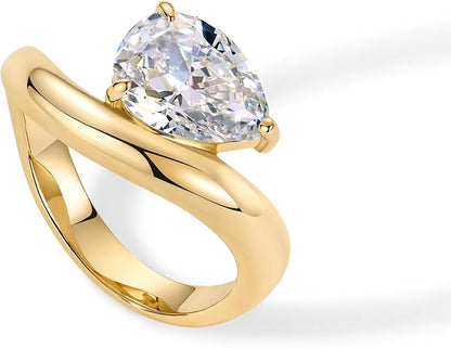 Gewellter Versprechensring | Gold