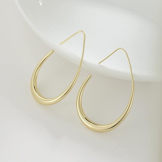 Solbeskinnede hoops | Guld