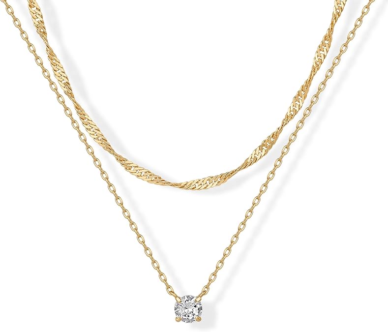 Colar em Camadas Halo | Dourado