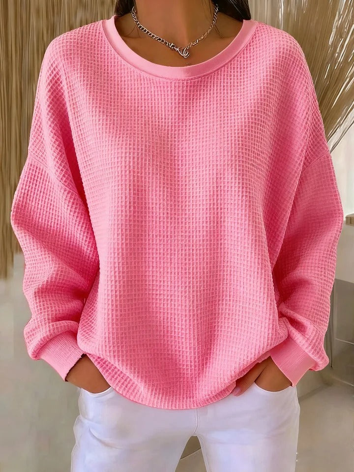 Elora | Suéter Rosa Texturizado