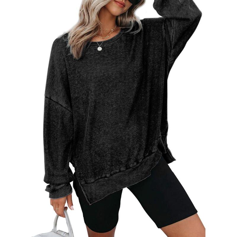 THALIENE™ - Moletom Casual Oversized com Gola Careca e Mangas Longas