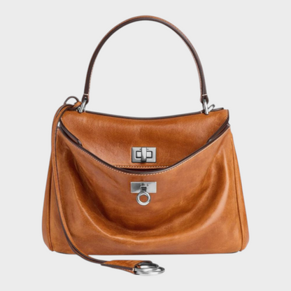 Libby | Minimalistische luxuriöse Handtasche aus weichem Leder