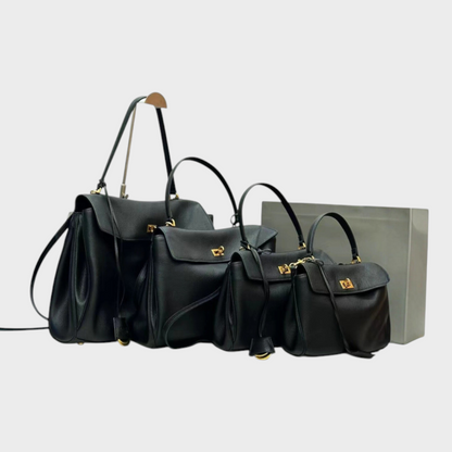 Libby | Minimalistische luxuriöse Handtasche aus weichem Leder