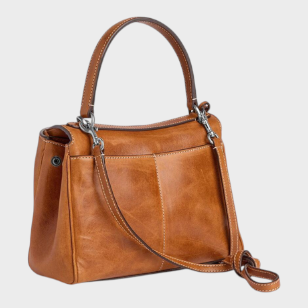 Libby | Minimalistische luxuriöse Handtasche aus weichem Leder