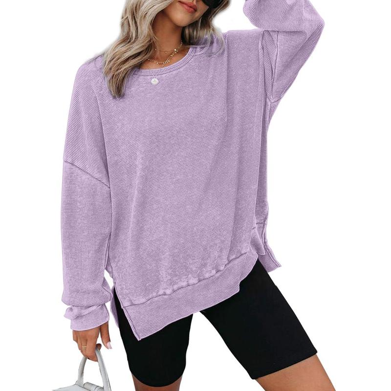 THALIENE™ - Moletom Casual Oversized com Gola Careca e Mangas Longas