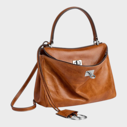 Libby | Minimalistische luxuriöse Handtasche aus weichem Leder