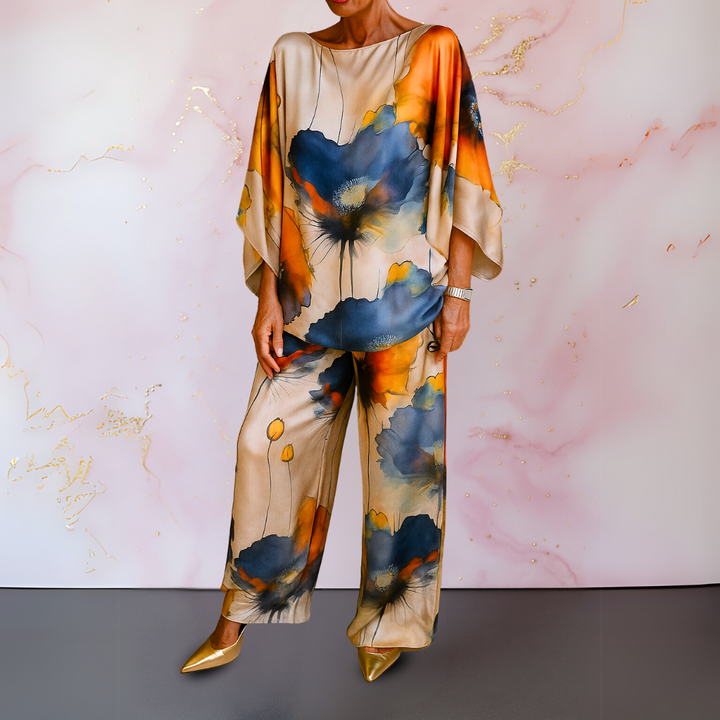 Maelora | Satin Two-Piece Women's Set