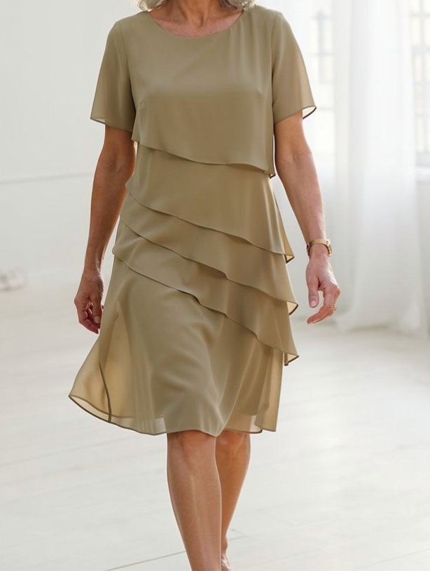 Linda | Elegant Komfort Ruffle Kjole