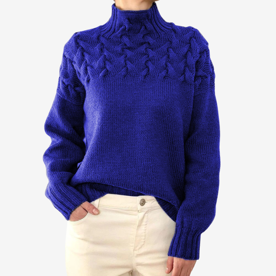 Alaïs™ rullekravesweater
