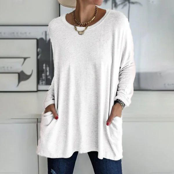 Moira | Blusa de Manga Longa Relaxada