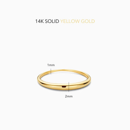 Schmaler Domring | Gold