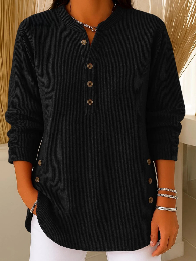 Eden | Henley-Tunika mit Knopfleiste