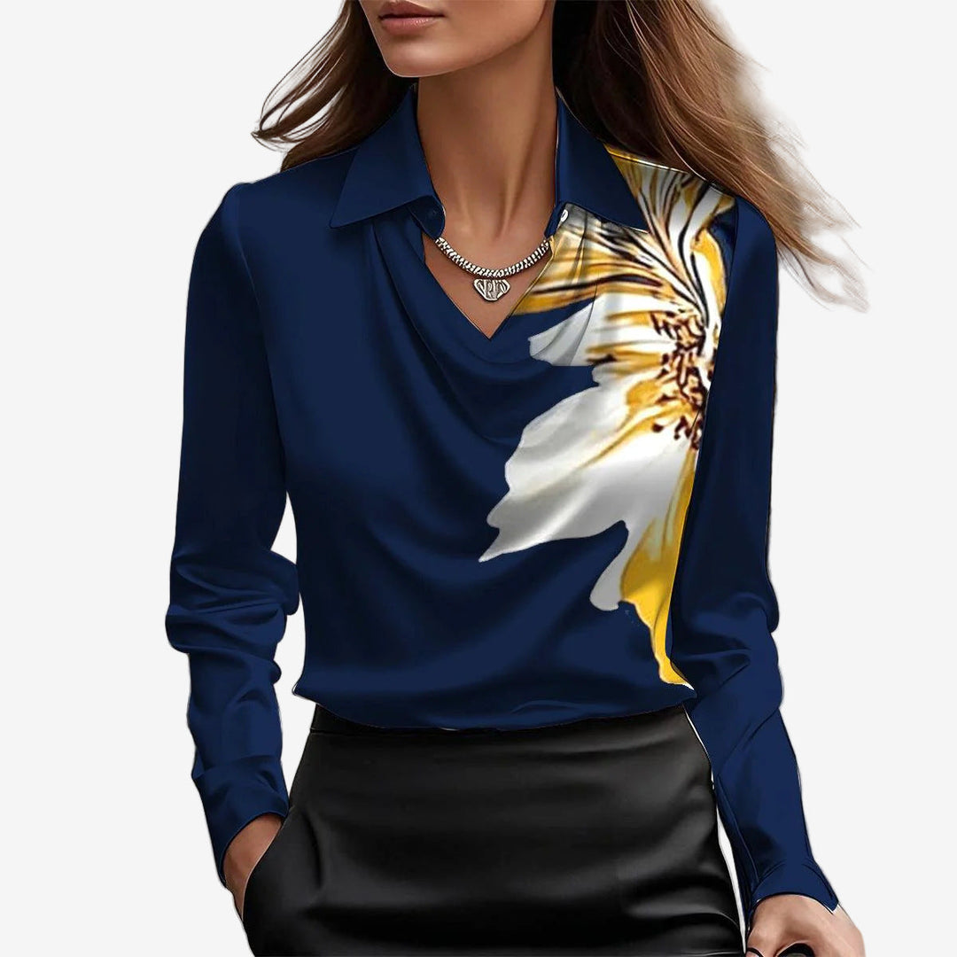 Elira™ Bluse med halstørklædekrave