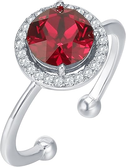 Ring „Crimson Glow Promise“ mit Rubin | Weißgold