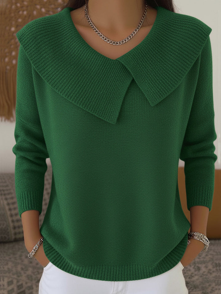 Cassidy | Varm sweater med blød krave