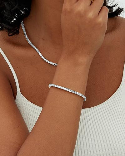 Tennisarmbånd | Hvidguld