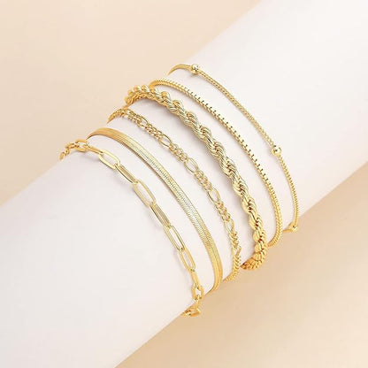 Juego de pulseras Isabella Vernetta | Dorado
