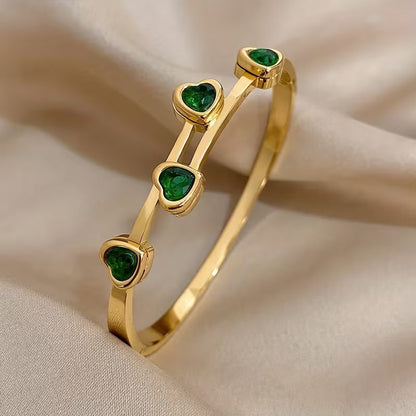 Verde-Herzen-Armband | Gold