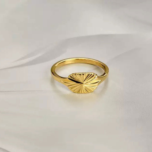 Aurizette | Anillo Sunray de Oro 18K