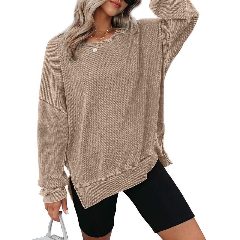 THALIENE™ - Moletom Casual Oversized com Gola Careca e Mangas Longas