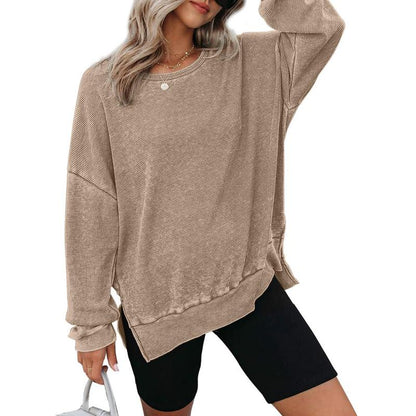 THALIENE™ - Casual oversized sweatshirt med rund hals og lange ærmer