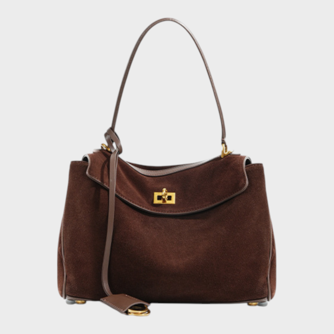 Libby | Minimalistische luxuriöse Handtasche aus weichem Leder