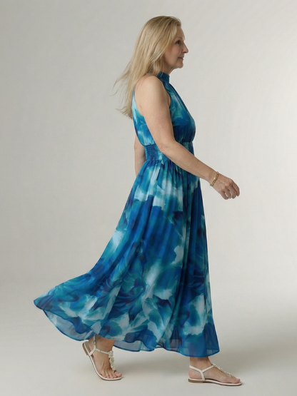 Sylin | Samlet halter midi-kjole