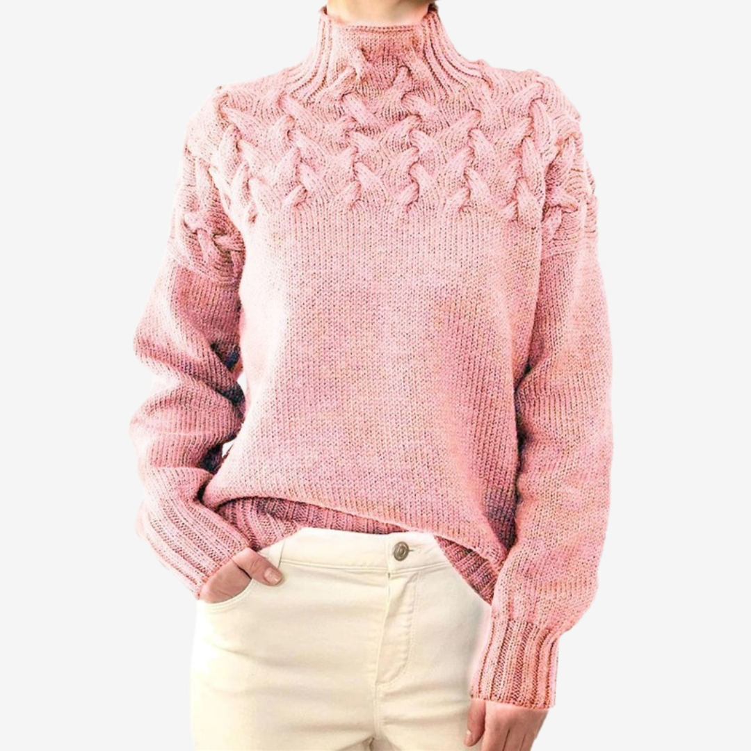 Alaïs™ rullekravesweater