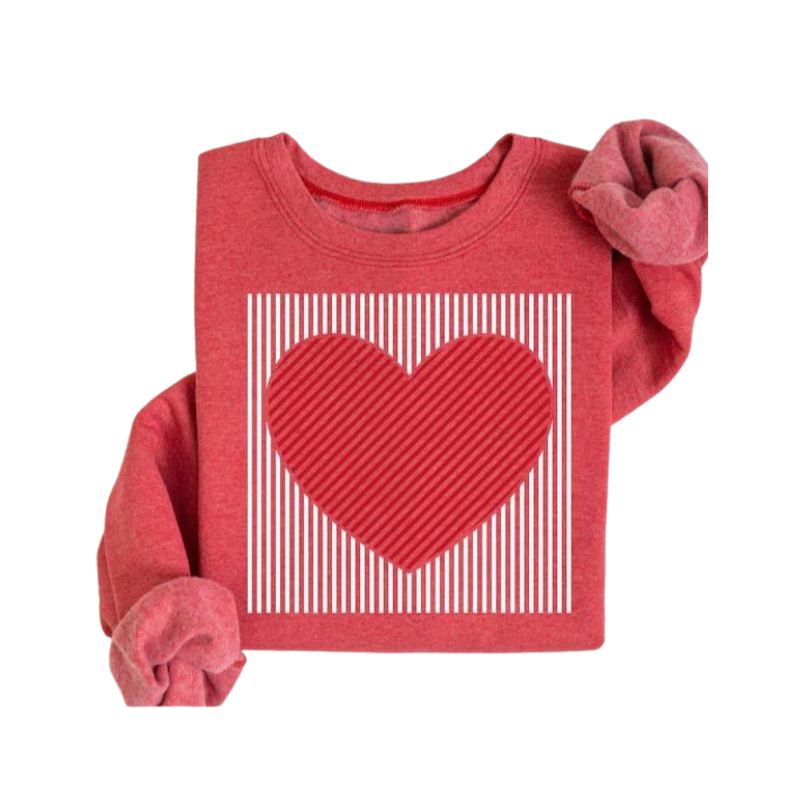 MAGGIE™ – Sudadera linda retro con corazón para San Valentín