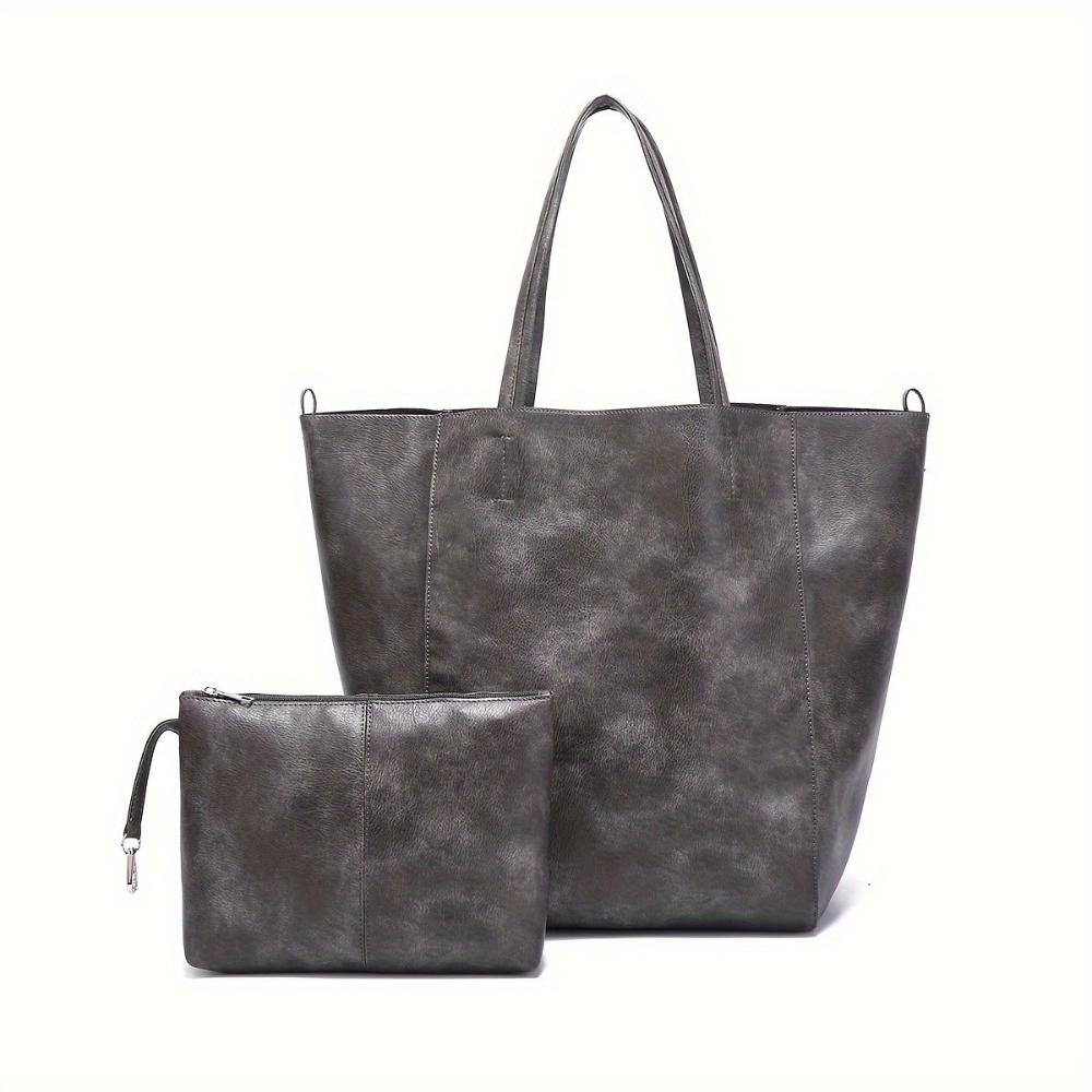 Suavidad Retro de Renee | Bolso Tote de Gran Capacidad