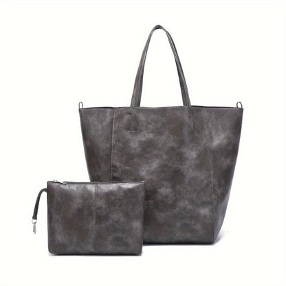 Suavidad Retro de Renee | Bolso Tote de Gran Capacidad