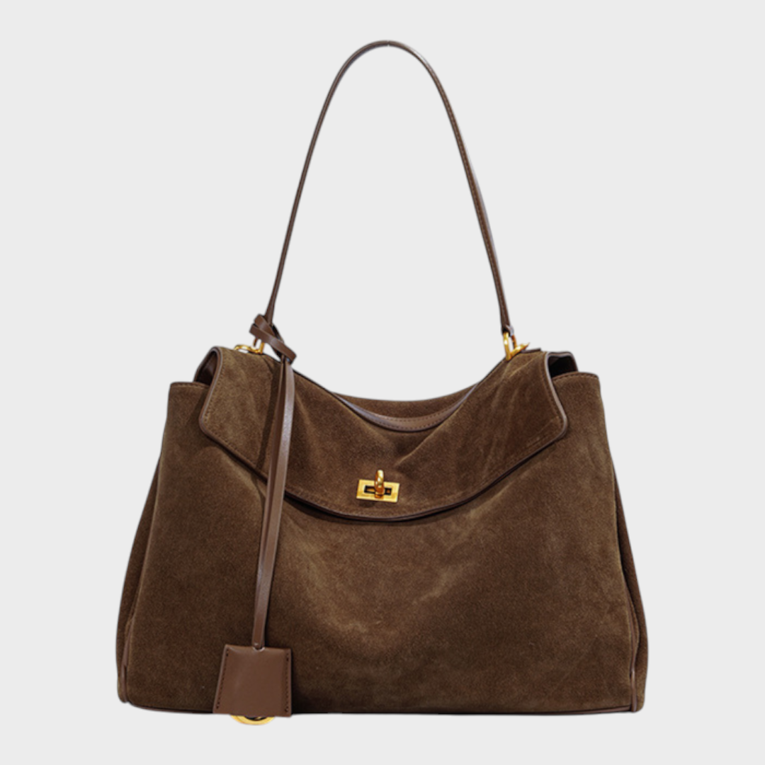 Libby | Minimalistische luxuriöse Handtasche aus weichem Leder