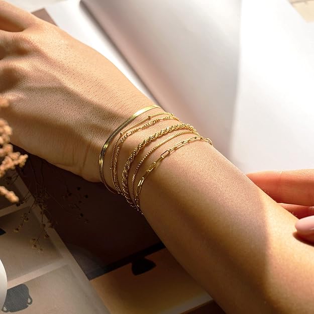 Juego de pulseras Isabella Vernetta | Dorado