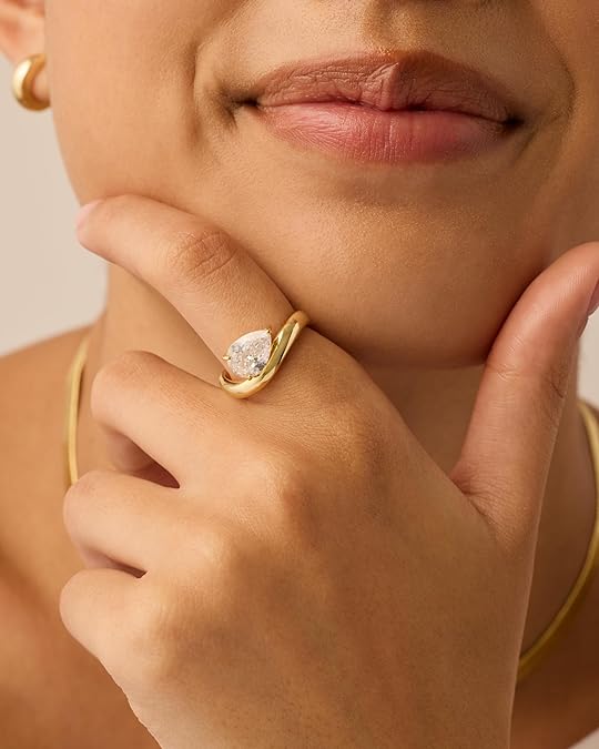 Gewellter Versprechensring | Gold