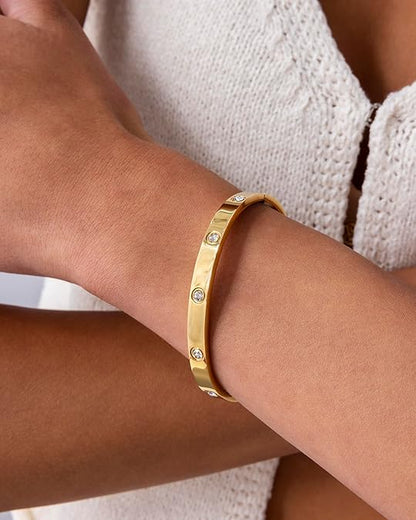 Halo-Punkt-Armband | Gold