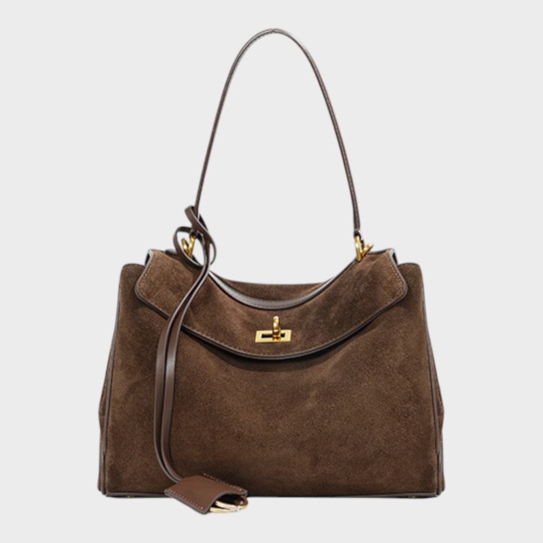 Libby | Minimalistische luxuriöse Handtasche aus weichem Leder