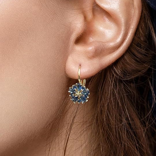 Pendientes de flores Calina | Oro