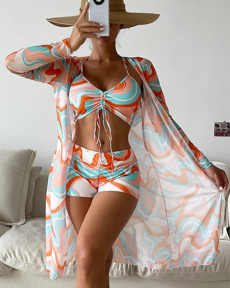 Laluna | 3-delt bikinisæt med print