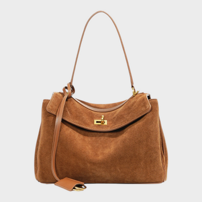Libby | Minimalistische luxuriöse Handtasche aus weichem Leder