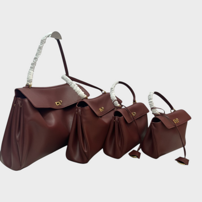 Libby | Minimalistische luxuriöse Handtasche aus weichem Leder