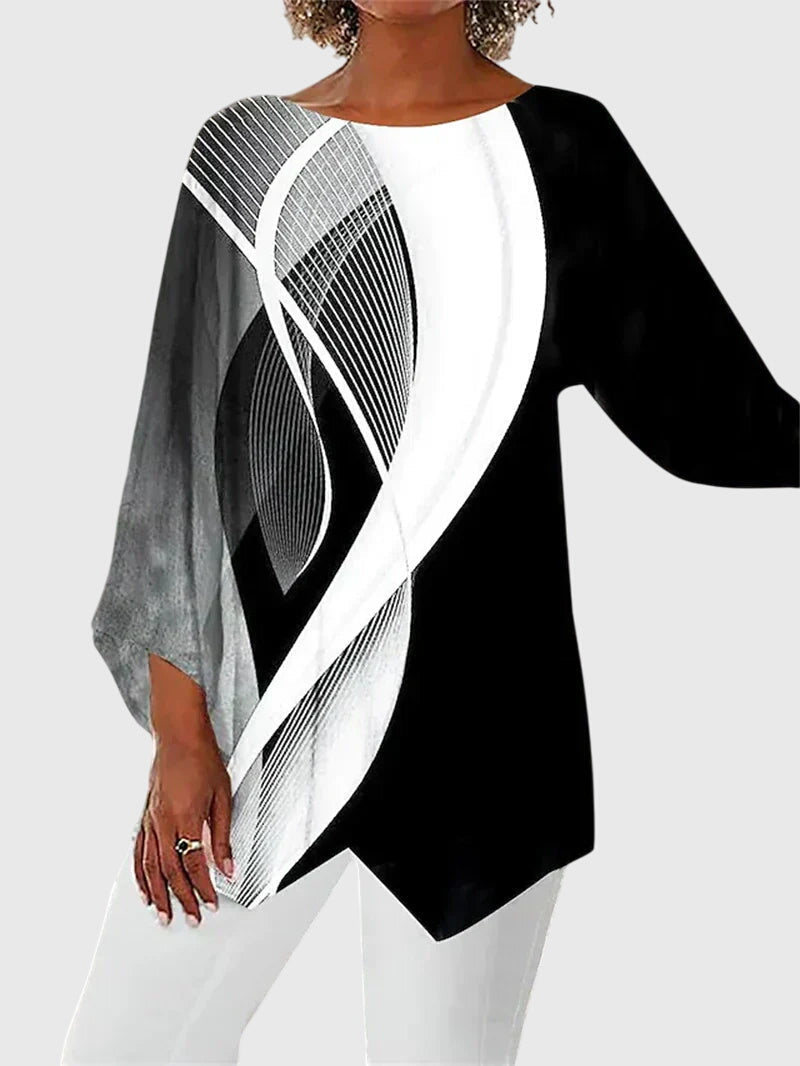 Alayah™ | Blusa Elegante com Gola Redonda