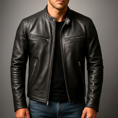 Herman | Vintage Leather Jacket for Men - All-Day Comfort
