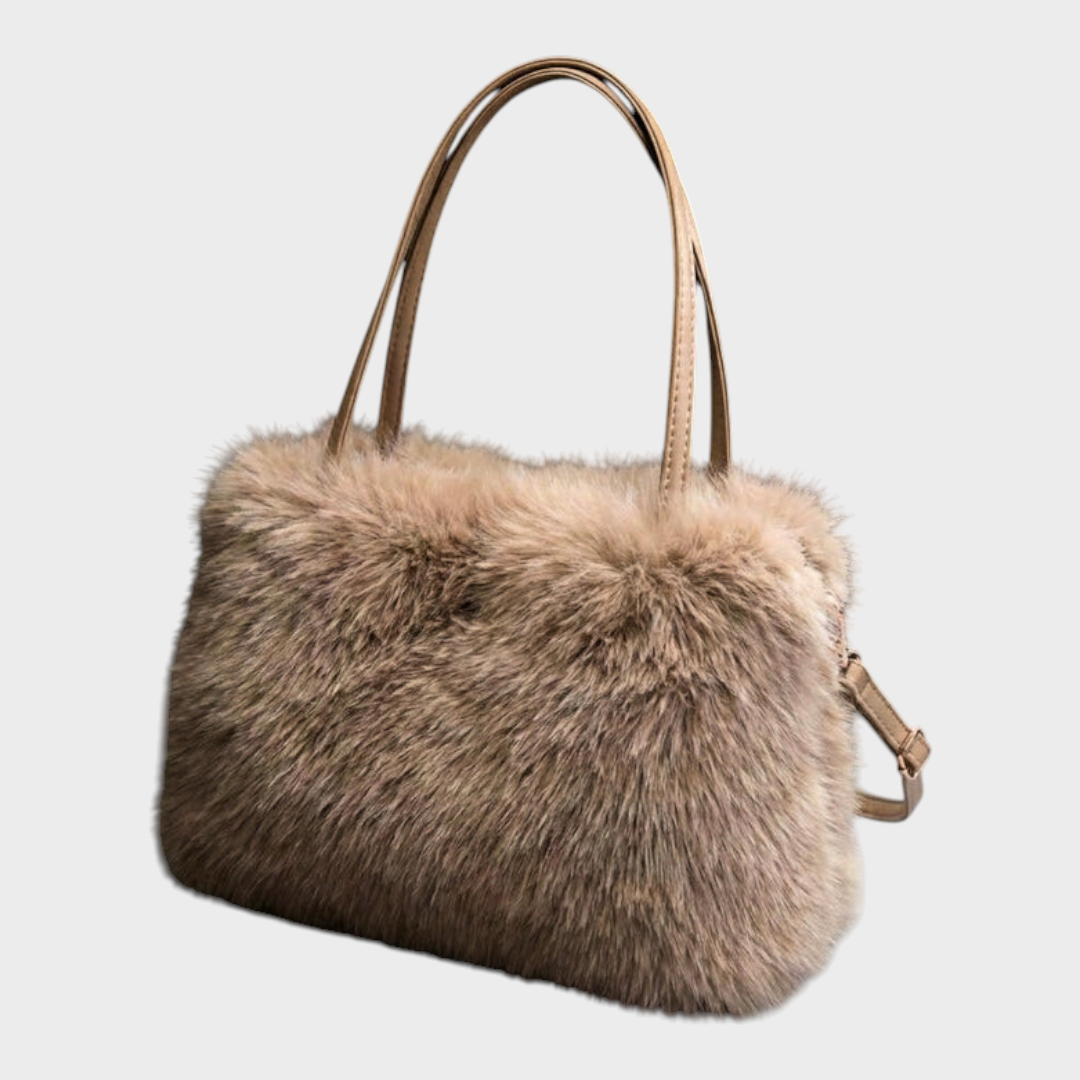 Cecelia | Handtasche „Sibirische Aurora“ aus Pelz