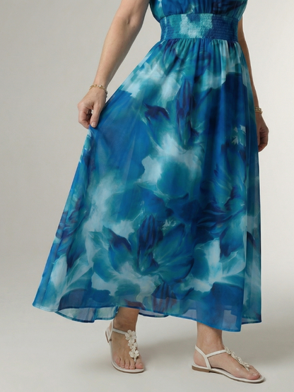 Sylin | Samlet halter midi-kjole