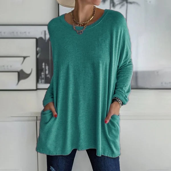 Moira | Blusa de Manga Longa Relaxada