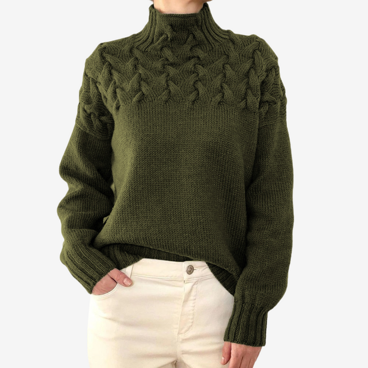 Alaïs™ rullekravesweater
