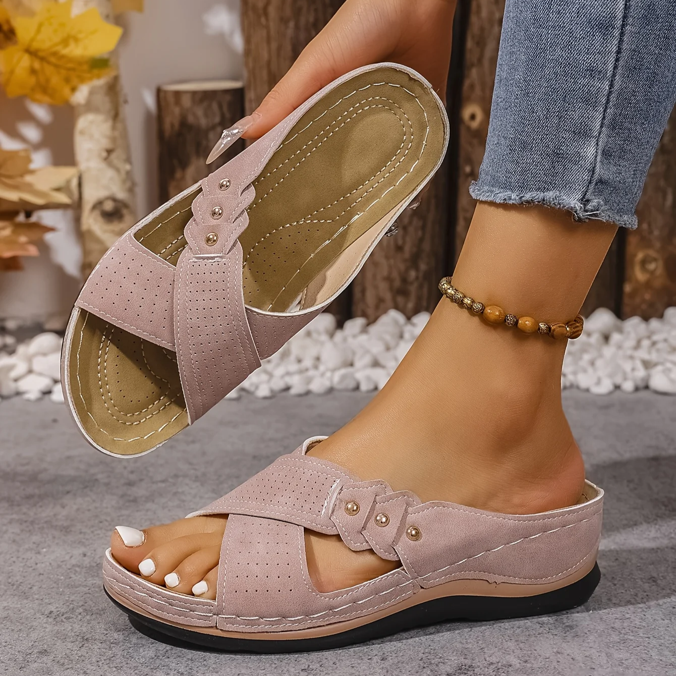 Neve | Orthopädische Keilsandalen